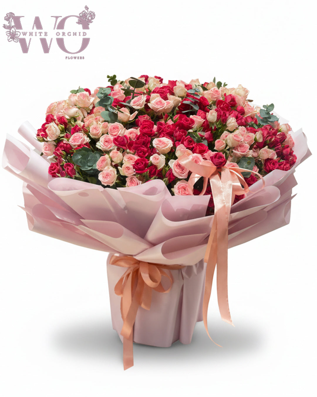 Baby rose bouquet made with natural fresh roses by White Orchid Flowers – elegant floral design with delivery across all UAE.
