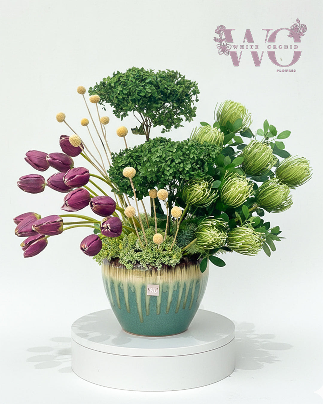 Artificial flower bouquet by White Orchid Flowers – realistic long-lasting arrangement with delivery across all UAE