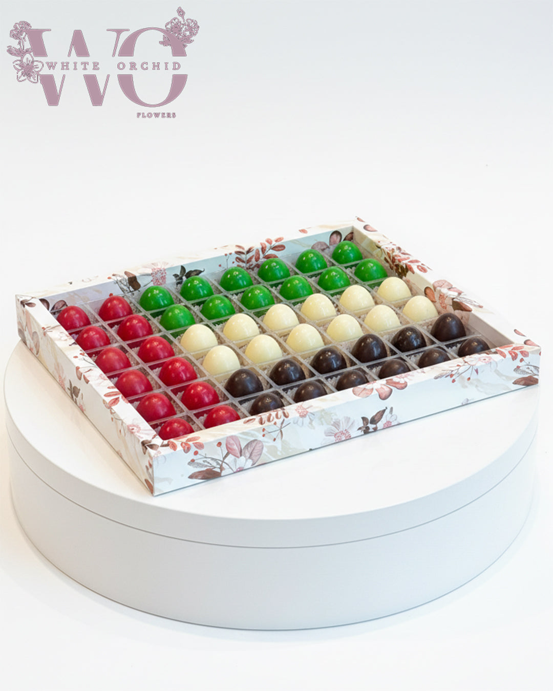 UAE Union Day chocolate box by White Orchid Flowers – premium themed chocolate gift with delivery across all UAE.
