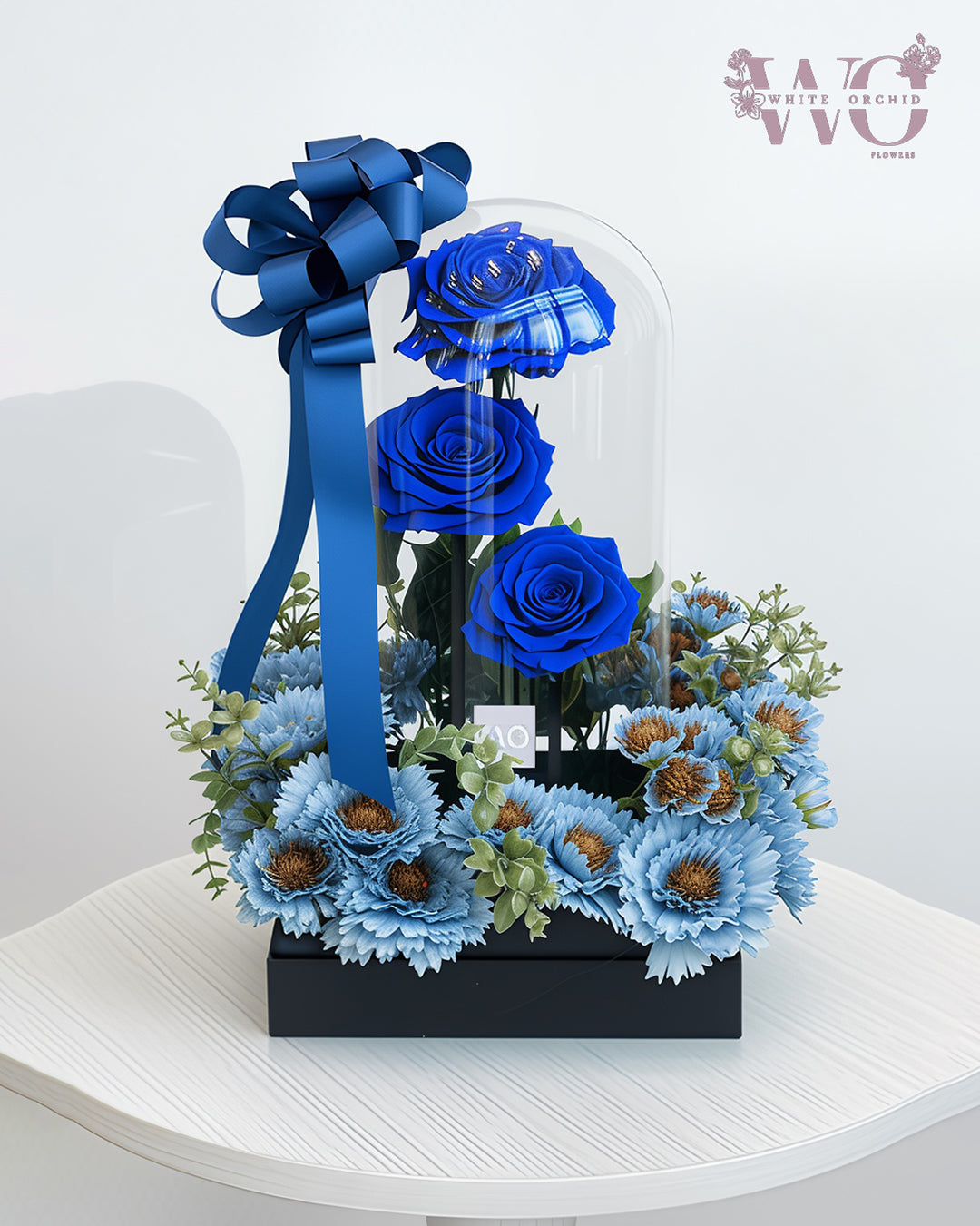 Artificial flower bouquet by White Orchid Flowers – realistic long-lasting arrangement with delivery across all UAE.