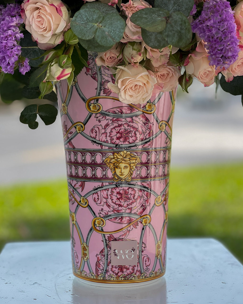 Baby Rose Mixed Colors Arrangement – White Orchid Flowers