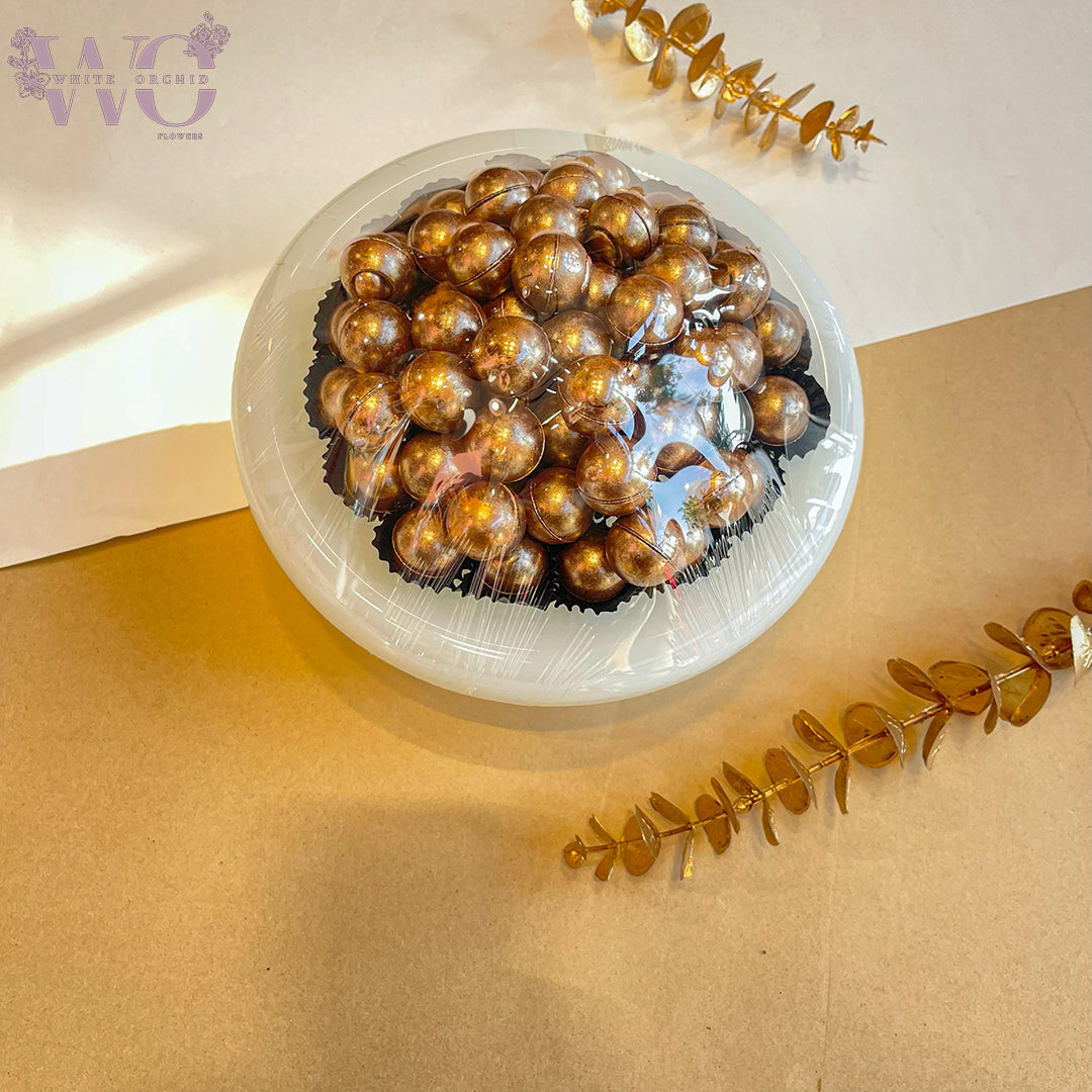 Luxury mixed chocolate tray with assorted premium chocolates and elegant presentation – fast UAE delivery – no alcohol included
