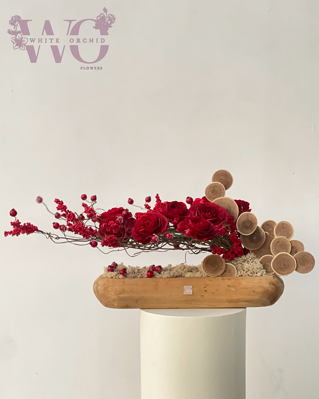 Artificial Flower Bouquet – White Orchid Flowers