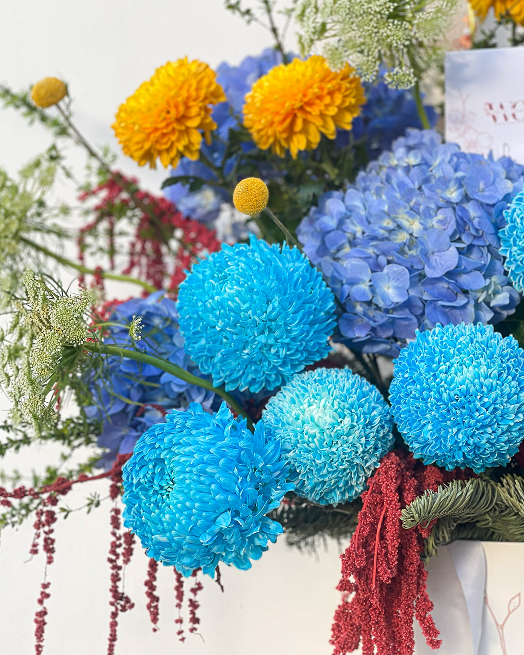 Winter Season Natural Flower Bouquet – White Orchid Flowers