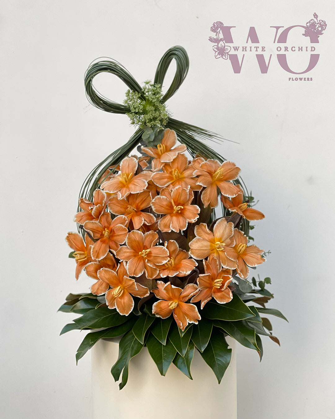 Brown tone tulip bouquet made with natural fresh tulips by White Orchid Flowers – elegant floral design with delivery across all UAE.