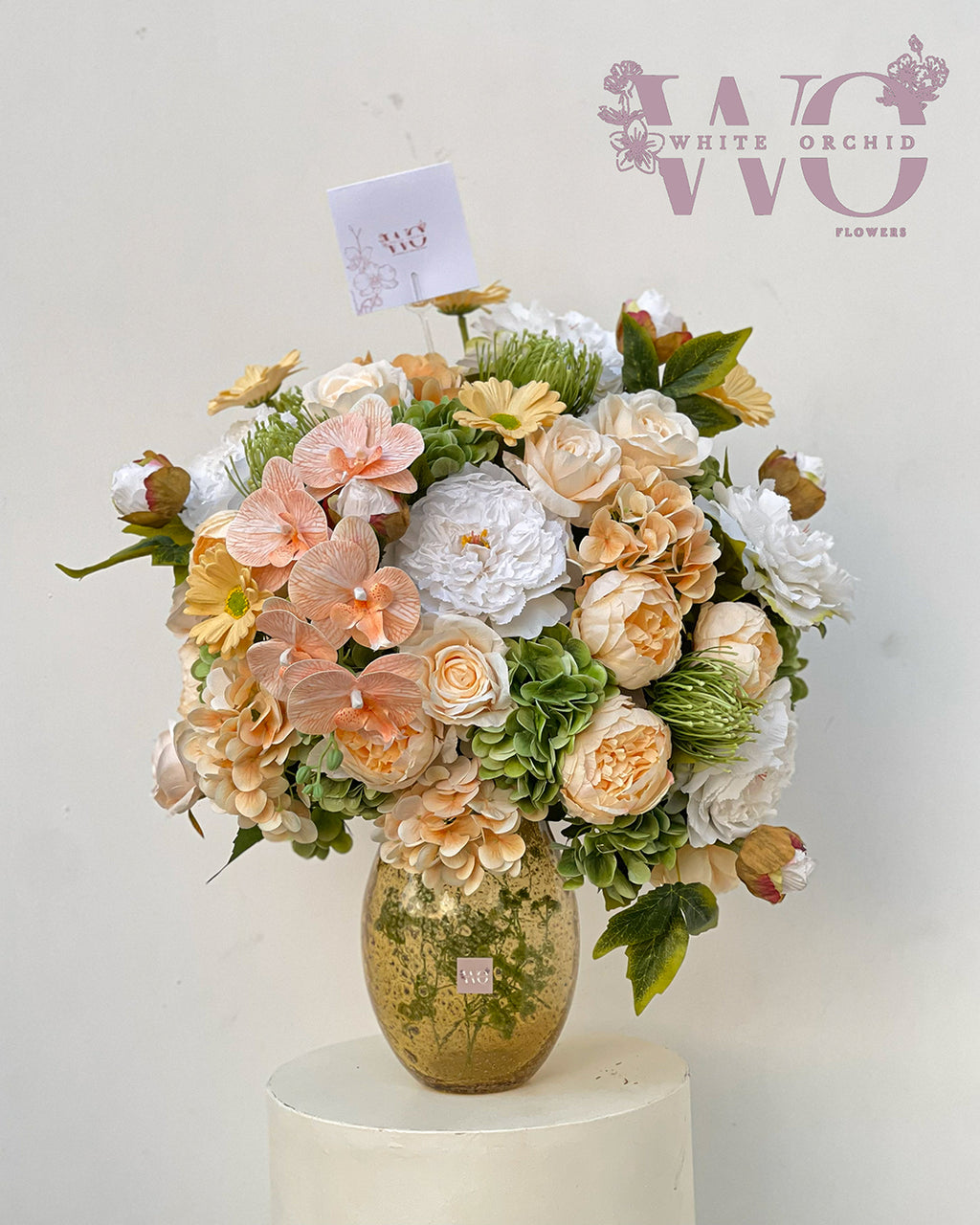 Artificial flower bouquet by White Orchid Flowers – elegant long-lasting floral design with delivery across all UAE.