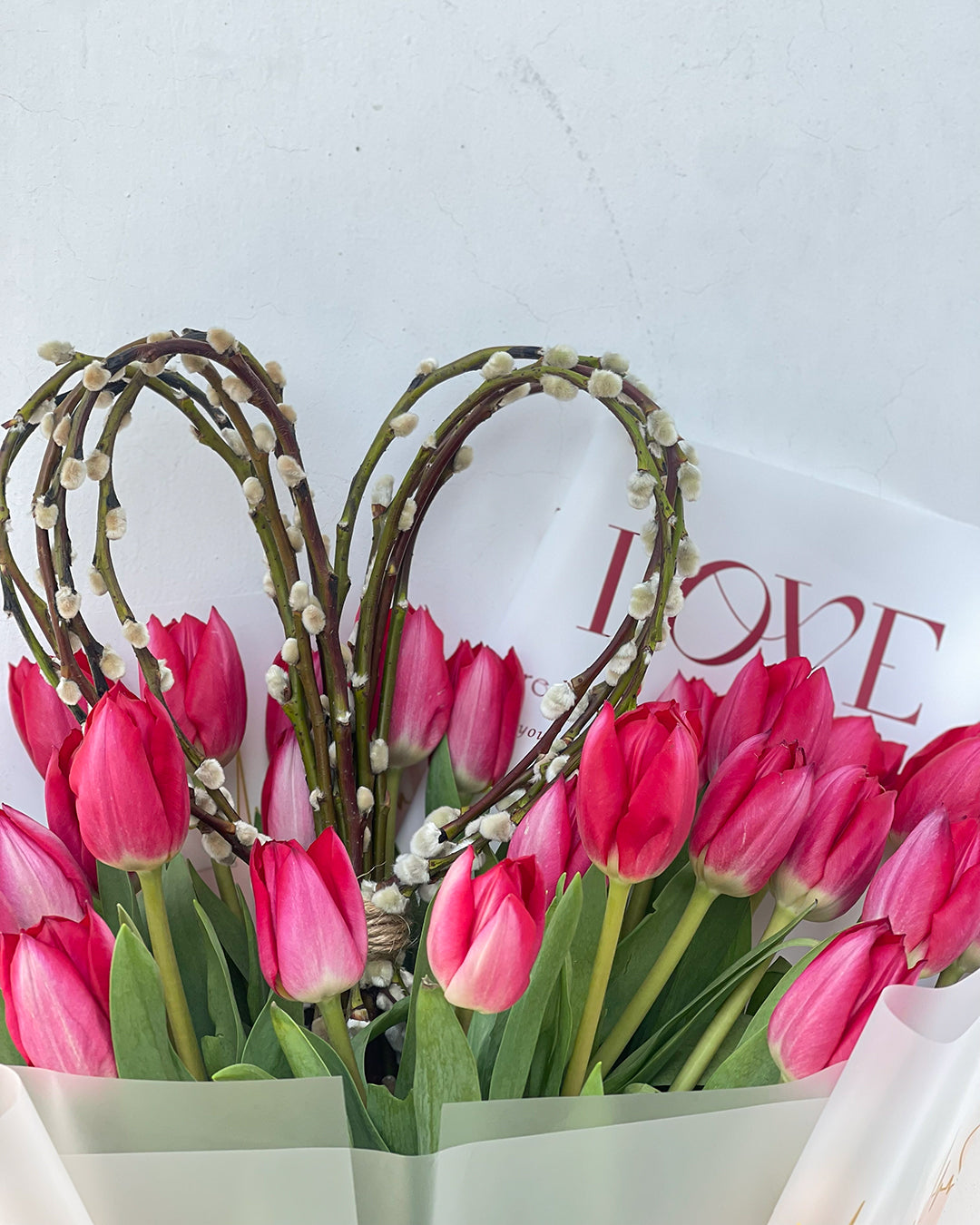 Tulip Hand Bouquet – White Orchid Flowers