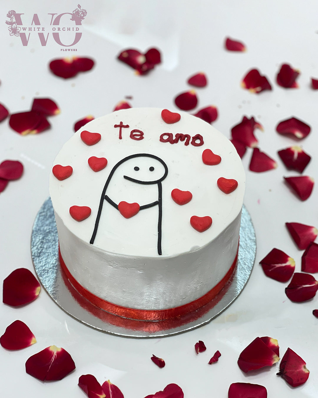 Premium cake by White Orchid Flowers, elegantly presented with delivery across all UAE.
