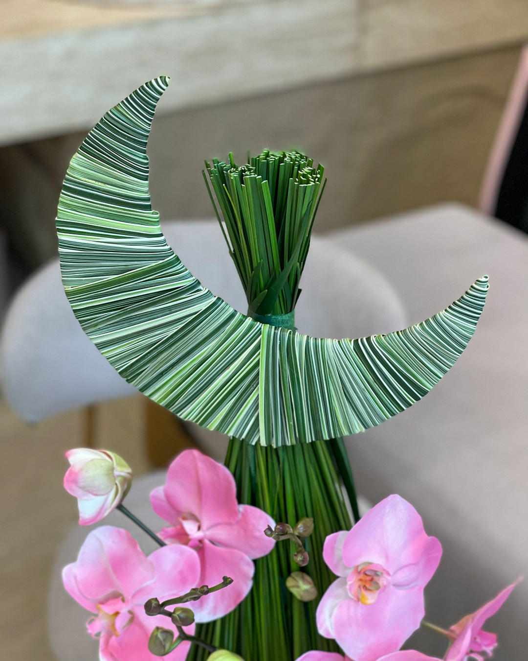 Ramadan Crescent Orchid Arrangement
